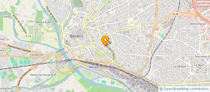 localisation de l'entreprise AU LEVAIN DE SEBASTIEN  BEZIERS