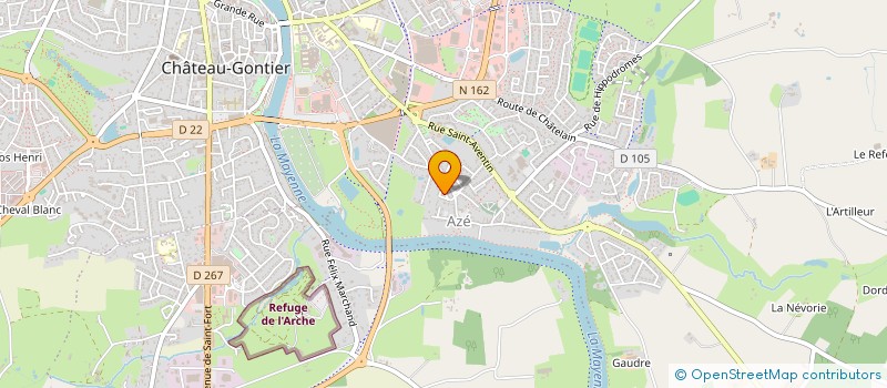 localisation de l'entreprise AU LOCAL  CHATEAU-GONTIER-SUR-MAYENNE