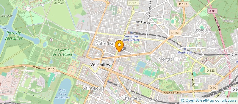 localisation de l'entreprise AU LOGIS DU ROY à VERSAILLES
