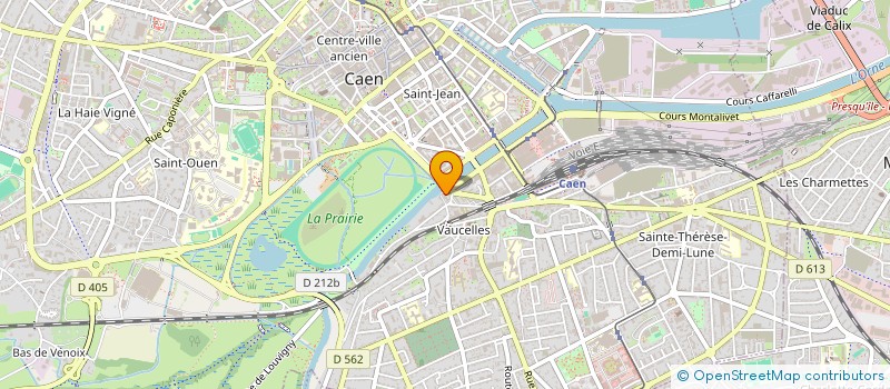 localisation de l'entreprise AU LONG COURS à CAEN