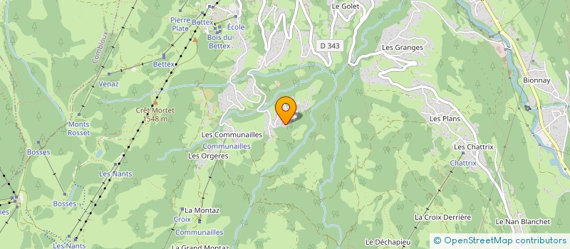 localisation de l'entreprise AU LOUP BLANC  SAINT-GERVAIS-LES-BAINS