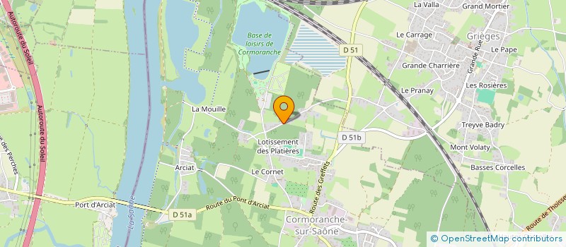 localisation de l'entreprise AU LUIZANT  CORMORANCHE-SUR-SAONE