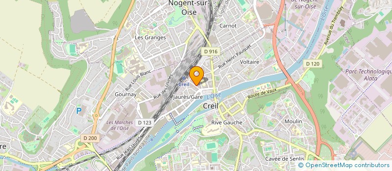 localisation de l'entreprise AU LUTIN BLEU  CREIL