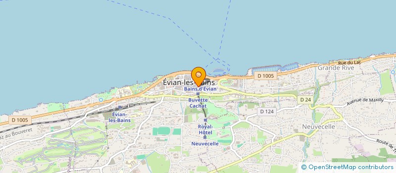 localisation de l'entreprise AU LUTIN GOURMAND à EVIAN-LES-BAINS