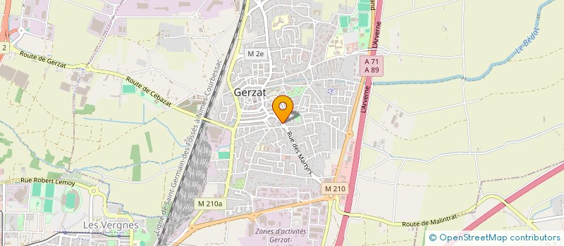 localisation de l'entreprise AU LYS BLANC  GERZAT