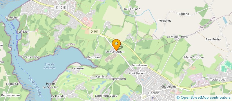 localisation de l'entreprise AU MANEGUEN  LE BONO