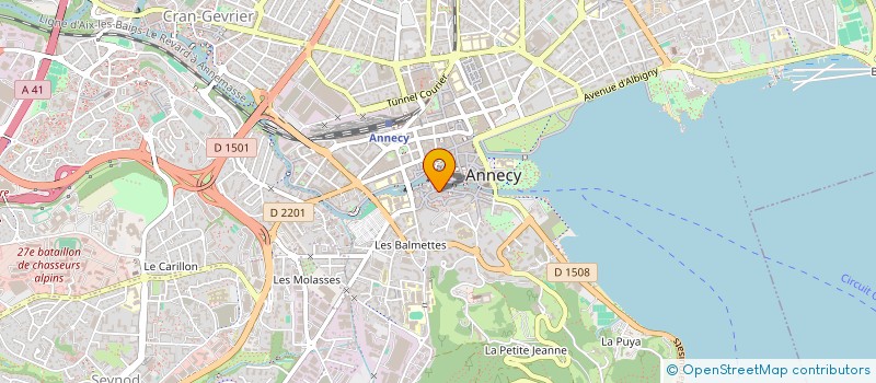 localisation de l'entreprise AU MANON BLANC à ANNECY