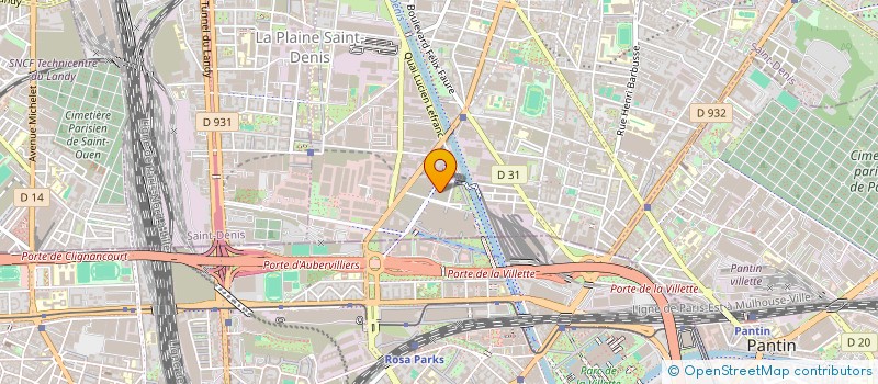 localisation de l'entreprise AU MARAHJA DU MILLENAIRE  AUBERVILLIERS