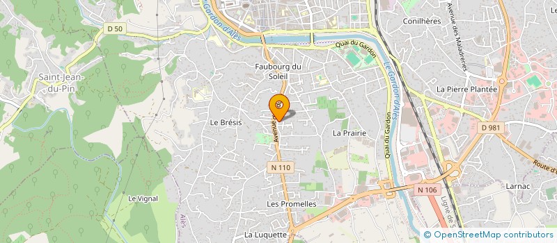 localisation de l'entreprise AU MARC LE FRANC  ALES