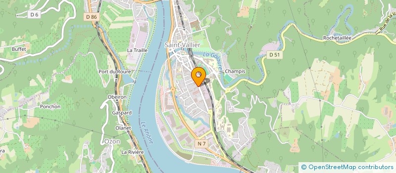 localisation de l'entreprise AU MARCHE  SAINT-VALLIER