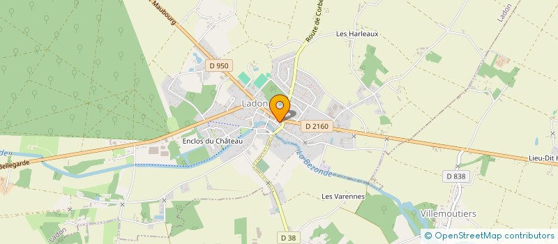 localisation de l'entreprise AU MARCHE DE LADON  LADON