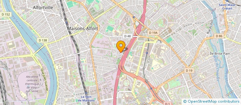 localisation de l'entreprise AU MARCHE DE MESLY à MAISONS-ALFORT