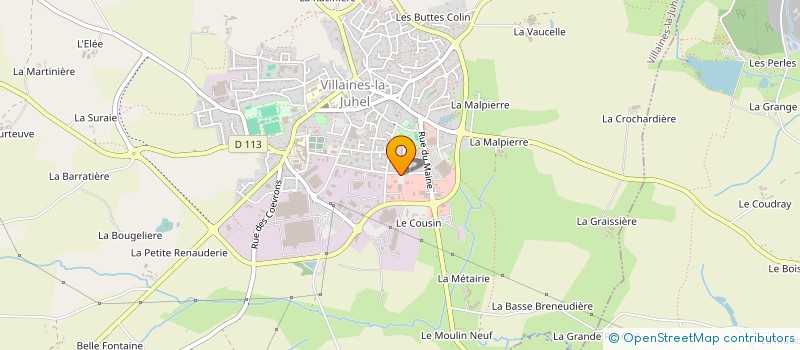 localisation de l'entreprise AU MARCHE DE VILLAINES à VILLAINES-LA-JUHEL