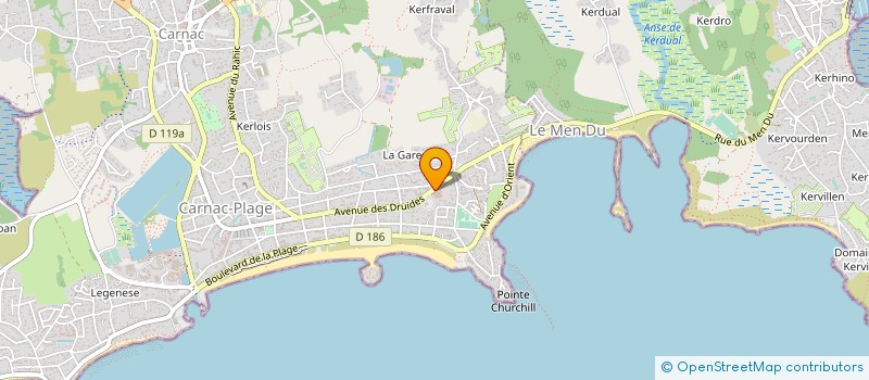 localisation de l'entreprise AU MARCHE DES DRUIDES  CARNAC