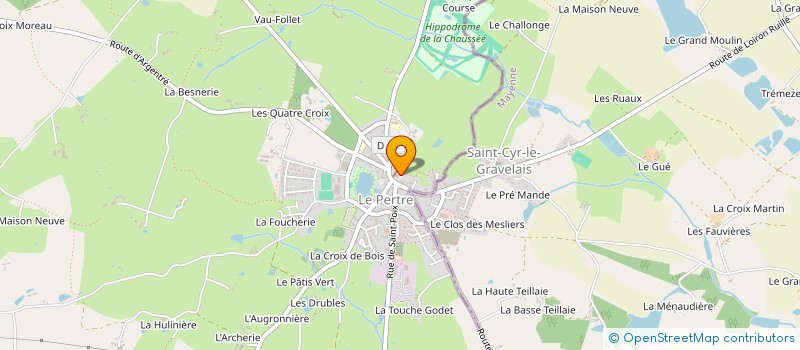 localisation de l'entreprise AU MARCHE DU PERTRE  LE PERTRE