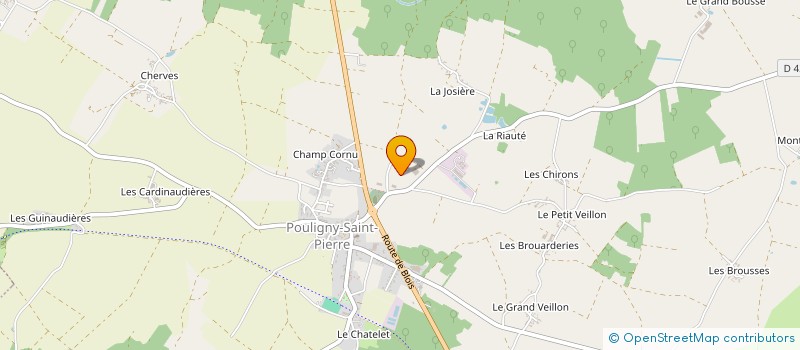 localisation de l'entreprise AU MARCHE FRAIS à POULIGNY-SAINT-PIERRE