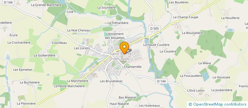 localisation de l'entreprise AU MARCHE SAINT PIERRE à SAINT-PIERRE-DES-NIDS