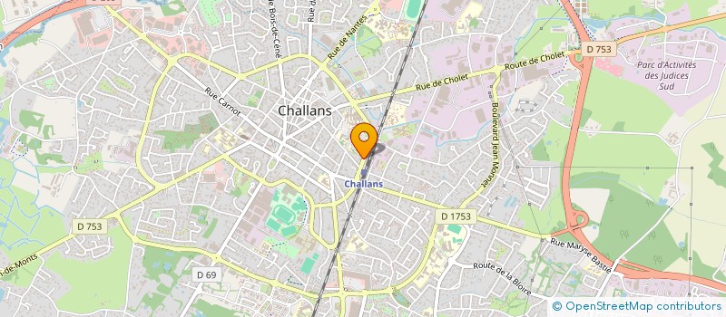 localisation de l'entreprise AU MARL'N BAR à CHALLANS