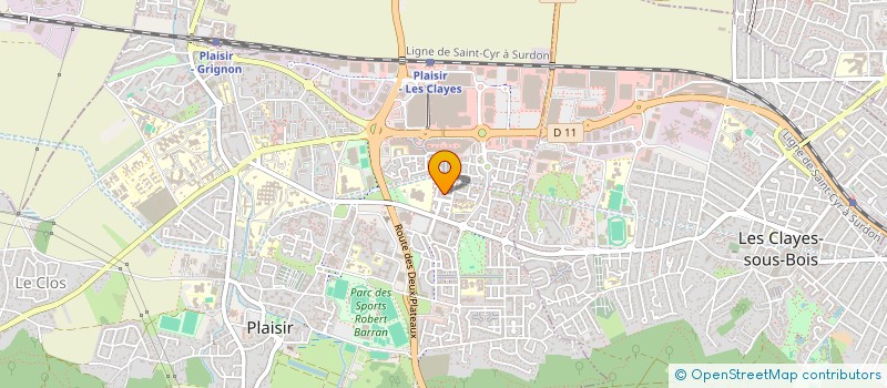 localisation de l'entreprise AU MARQUE PAGE à PLAISIR