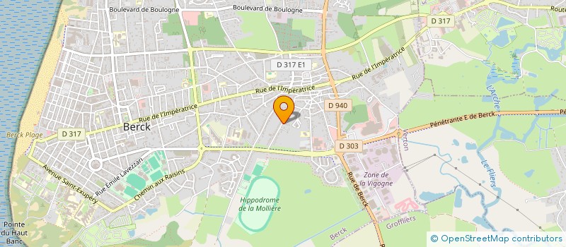 localisation de l'entreprise AU MARTEAU D'OR  BERCK