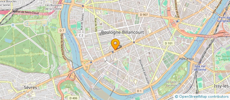 localisation de l'entreprise AU MASCULIN à BOULOGNE-BILLANCOURT
