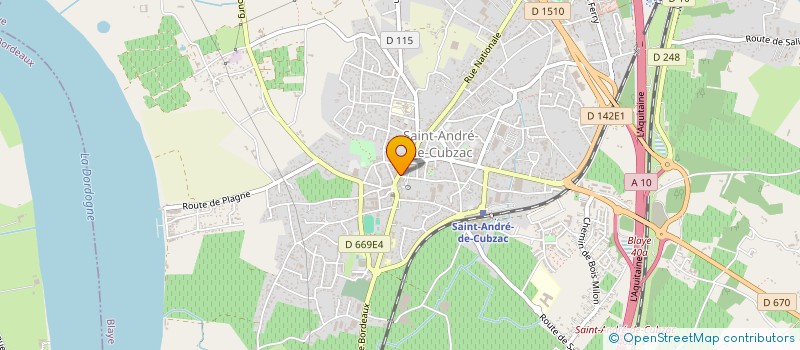 localisation de l'entreprise AU MAXI KEBAB DE SAINT ANDRE  SAINT-ANDRE-DE-CUBZAC