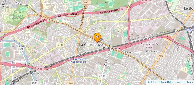 localisation de l'entreprise AU MEILLEUR PAIN à LA COURNEUVE