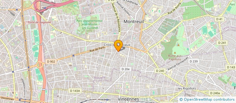 localisation de l'entreprise AU MEME TITRE à MONTREUIL