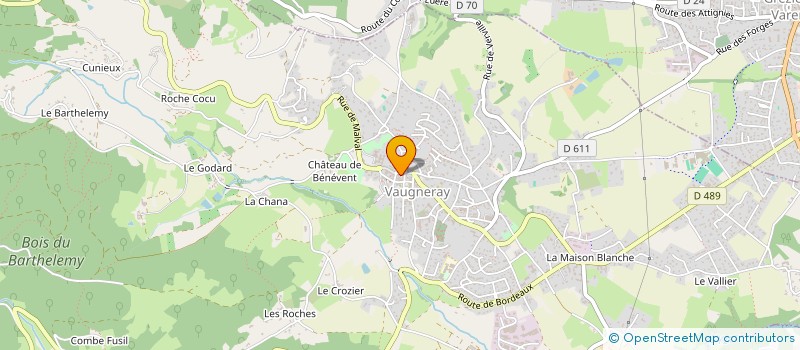 localisation de l'entreprise AU MENAGER VALNIGRIN  VAUGNERAY