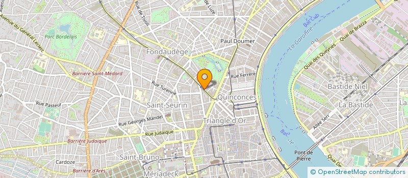 localisation de l'entreprise AU MESSAGE à BORDEAUX