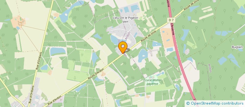 localisation de l'entreprise AU METALIC à JOUY-LE-POTIER