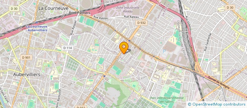 localisation de l'entreprise AU METRE CARRE à LA COURNEUVE