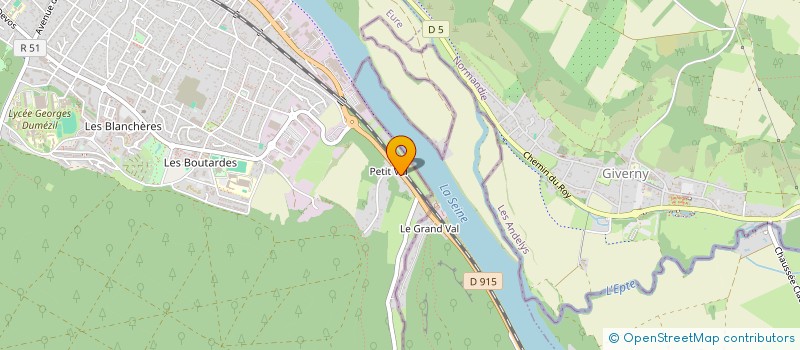 localisation de l'entreprise AU MIDI MOINS CINQ  VERNON