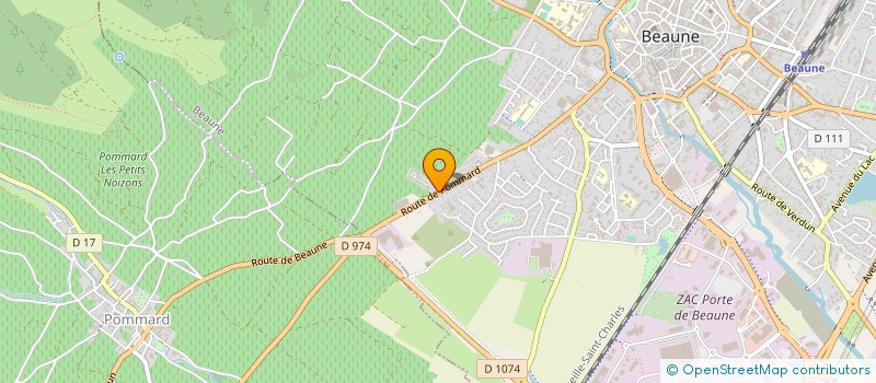 localisation de l'entreprise AU MILIEU DES VIGNES à BEAUNE