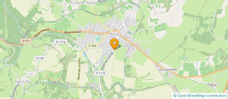 localisation de l'entreprise AU MILIEU DES VIGNES à NOLAY
