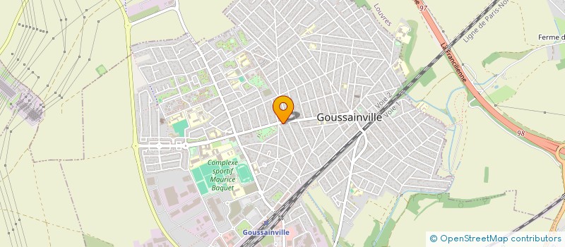 localisation de l'entreprise AU MILLE ET UNE DELICES  GOUSSAINVILLE