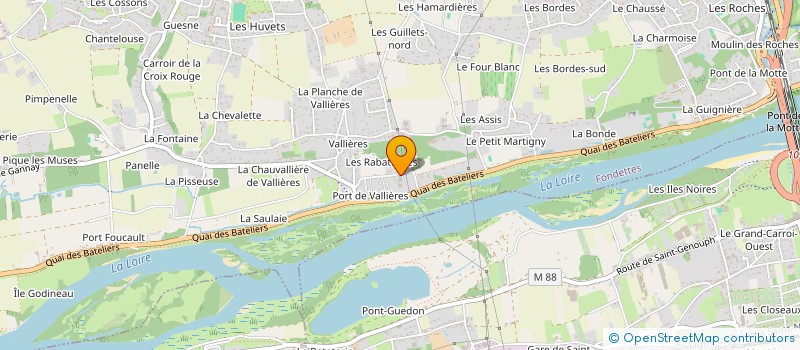 localisation de l'entreprise AU MILLIBOIS PRES  FONDETTES