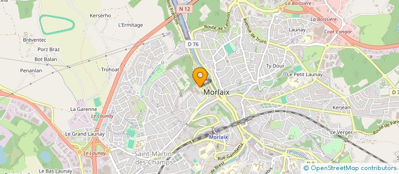 localisation de l'entreprise AU MOKA DU LEON à MORLAIX