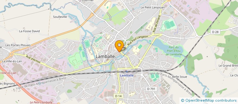 localisation de l'entreprise AU MONDE DU CHOCOLAT à LAMBALLE-ARMOR
