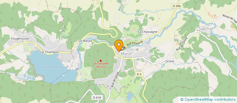 localisation de l'entreprise AU MONTAGNARD  MUROL