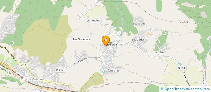 localisation de l'entreprise AU MOULIN à LA BATIE NEUVE