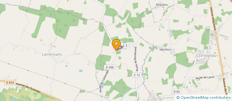 localisation de l'entreprise AU MOULIN  MAURRIN