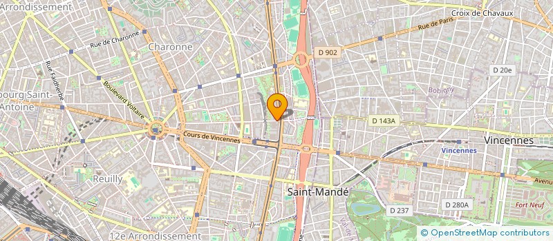 localisation de l'entreprise AU MOULIN DE COSETTE  PARIS