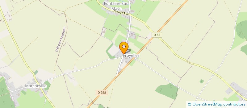 localisation de l'entreprise AU MOULIN DE MARIE-CLAIRE  FROYELLES