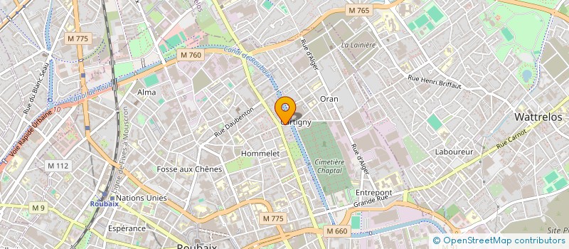 localisation de l'entreprise AU MOULIN DE STRASBOURG  ROUBAIX