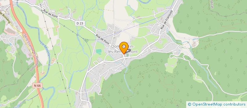 localisation de l'entreprise AU MOULIN GOURMAND à DOMMARTIN-LES-REMIREMONT