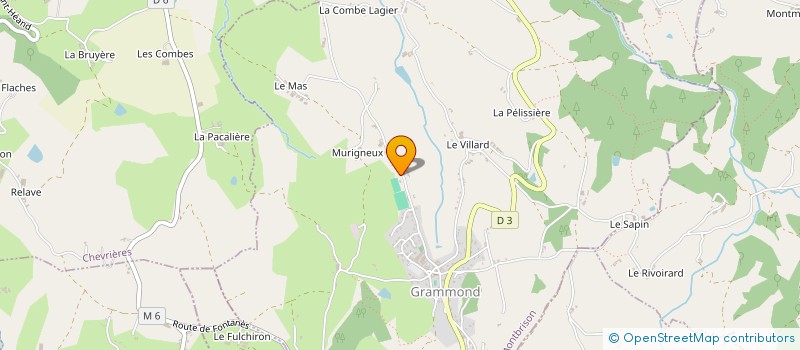 localisation de l'entreprise AU MUGUET  GRAMMOND