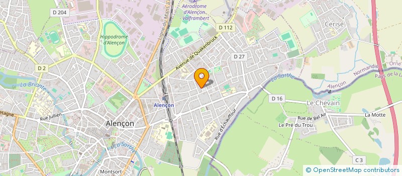 localisation de l'entreprise AU NATUREL à ALENCON