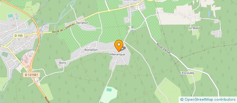 localisation de l'entreprise AU NID D'ANGES  AVENSAN