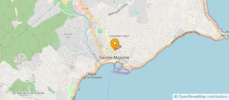 localisation de l'entreprise AU NOM DE GEORGES BREDA à SAINTE-MAXIME